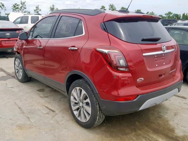 KL4CJASB3KB778065 - 2019 BUICK ENCORE PRE RED photo 3