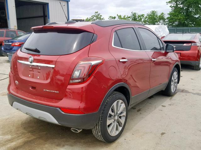 KL4CJASB3KB778065 - 2019 BUICK ENCORE PRE RED photo 4