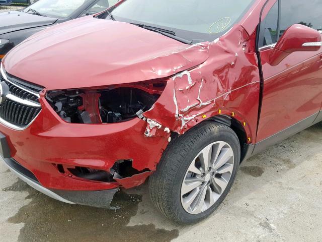 KL4CJASB3KB778065 - 2019 BUICK ENCORE PRE RED photo 9