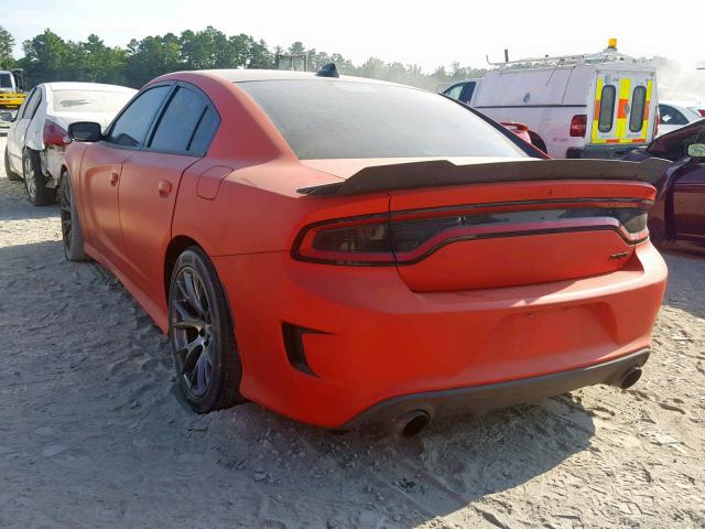 2C3CDXEJ4GH159559 - 2016 DODGE CHARGER SR ORANGE photo 3