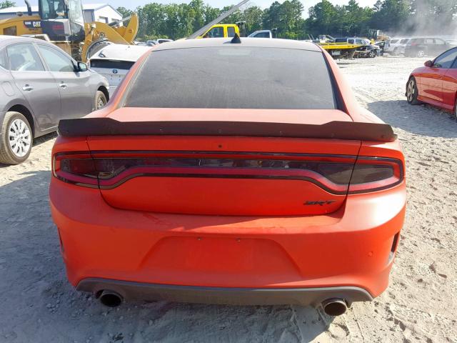 2C3CDXEJ4GH159559 - 2016 DODGE CHARGER SR ORANGE photo 9