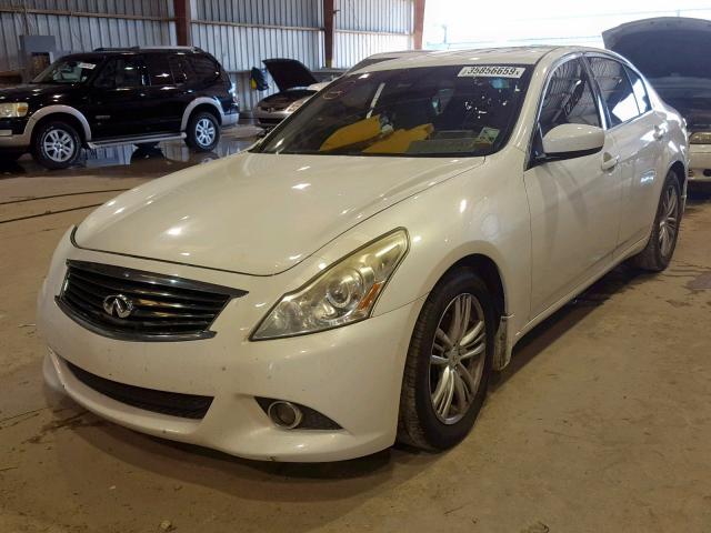 JN1CV6AP2CM621222 - 2012 INFINITI G37 BASE WHITE photo 2