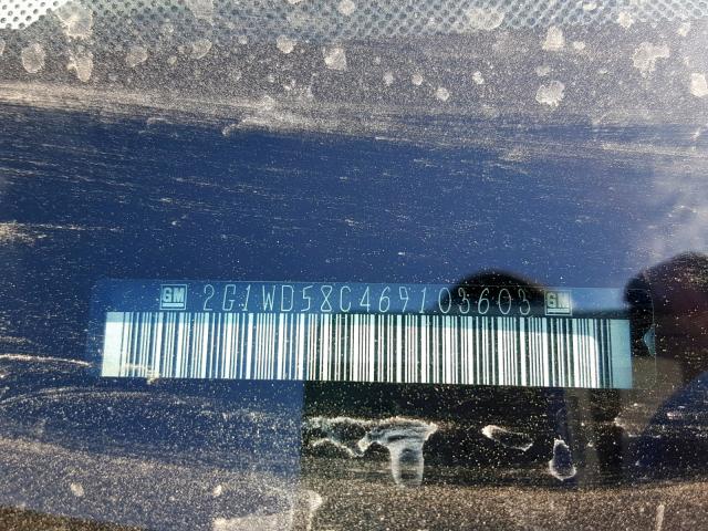 2G1WD58C469103603 - 2006 CHEVROLET IMPALA SUP Қара фото 10