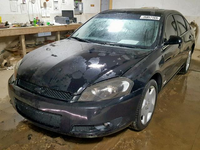 2G1WD58C469103603 - 2006 CHEVROLET IMPALA SUP Қара фото 2