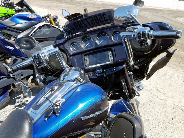 1HD1TEN12EB951921 - 2014 HARLEY-DAVIDSON FLHTKSE CV BLUE photo 5