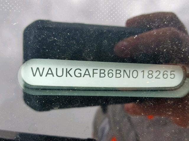 WAUKGAFB6BN018265 - 2011 AUDI A6 PRESTIG SILVER photo 10