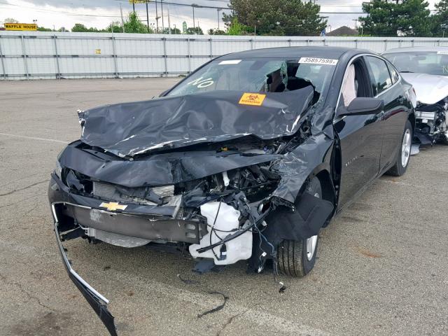 1G1ZB5ST0GF246729 - 2016 CHEVROLET MALIBU LS BLACK photo 2