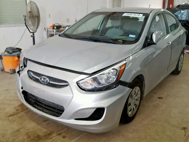 KMHCT4AE6GU057310 - 2016 HYUNDAI ACCENT SE SILVER photo 2