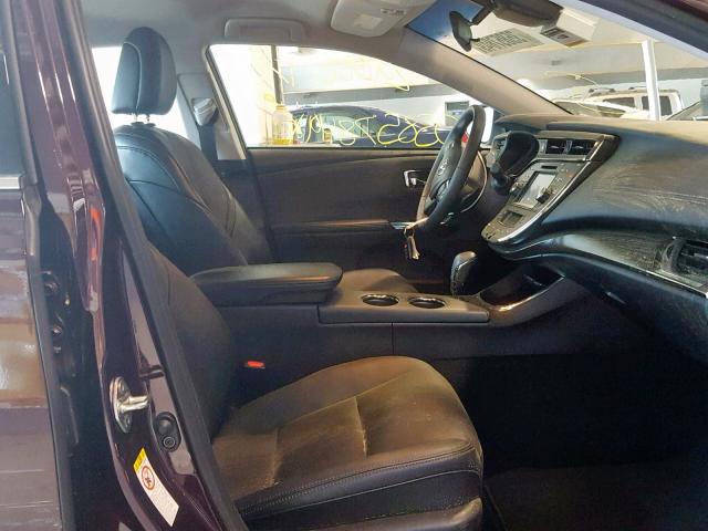 4T1BK1EBXJU285038 - 2018 TOYOTA AVALON XLE RED photo 5