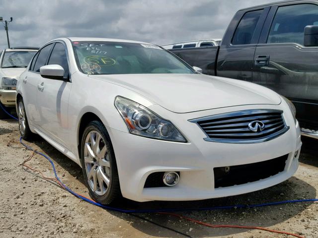 JN1CV6AP7DM717168 - 2013 INFINITI G37 BASE WHITE photo 1