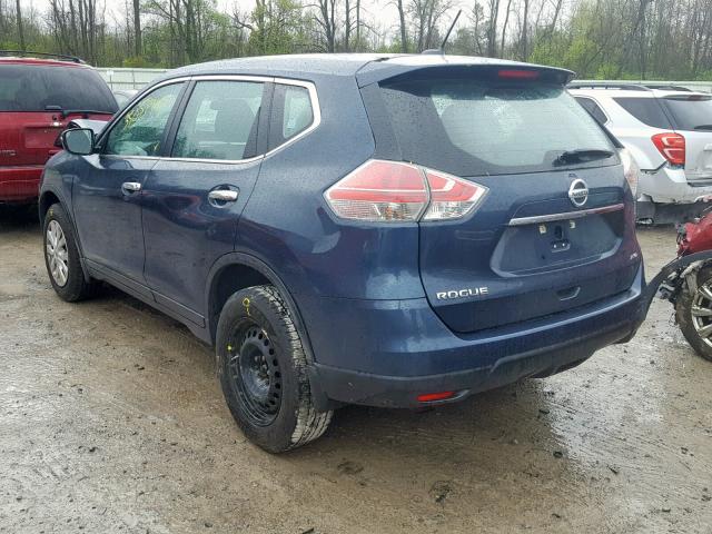 5N1AT2MV5FC854787 - 2015 NISSAN ROGUE S BLUE photo 3