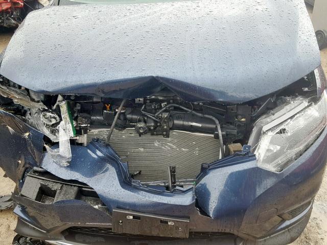 5N1AT2MV5FC854787 - 2015 NISSAN ROGUE S BLUE photo 7