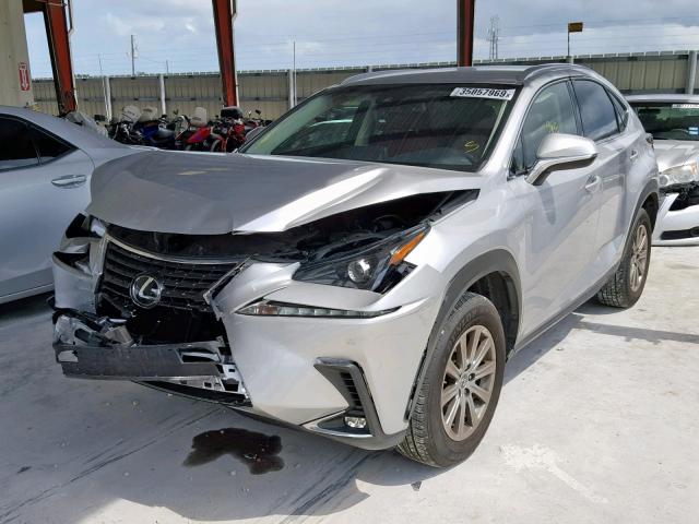 JTJYARBZ8J2113519 - 2018 LEXUS NX 300 SILVER photo 2