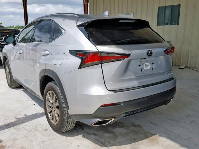 JTJYARBZ8J2113519 - 2018 LEXUS NX 300 SILVER photo 3