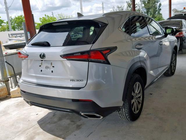 JTJYARBZ8J2113519 - 2018 LEXUS NX 300 SILVER photo 4