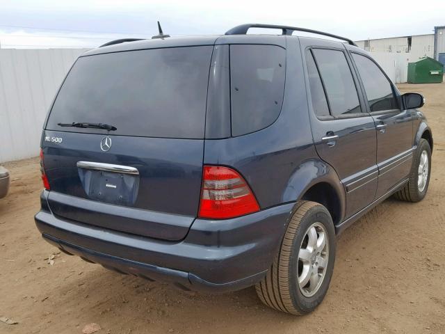 4JGAB75E53A382242 - 2003 MERCEDES-BENZ ML 500 BLUE photo 4