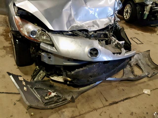 JM1BL1S52A1297945 - 2010 MAZDA 3 S SILVER photo 9