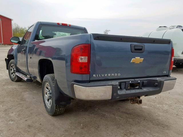 1GCPCREX2AZ157932 - 2010 CHEVROLET SILVERADO BLUE photo 3