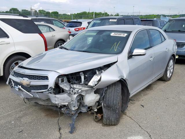 1G11E5SA0DF332234 - 2013 CHEVROLET MALIBU 2LT SILVER photo 2