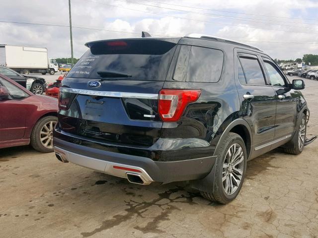 1FM5K8HT4HGD17596 - 2017 FORD EXPLORER P BLACK photo 4