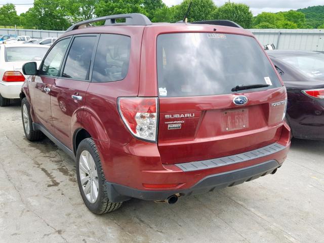 JF2SHBEC8CH420631 - 2012 SUBARU FORESTER L BURGUNDY photo 3