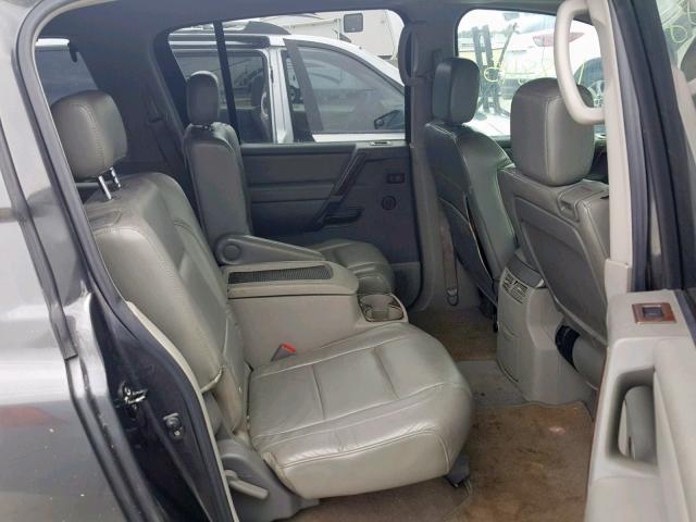 5N1AA08A34N738216 - 2004 NISSAN ARMADA SE GRAY photo 6