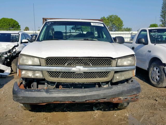 1GBGC24U73Z181424 - 2003 CHEVROLET SILVERADO WHITE photo 9