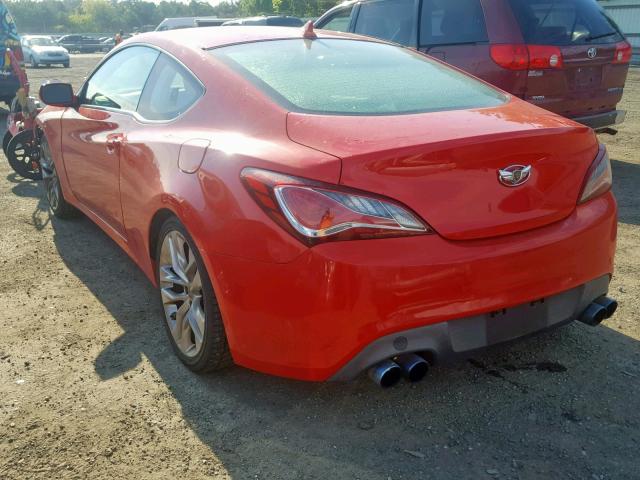 KMHHU6KJ3DU096152 - 2013 HYUNDAI GENESIS CO RED photo 3