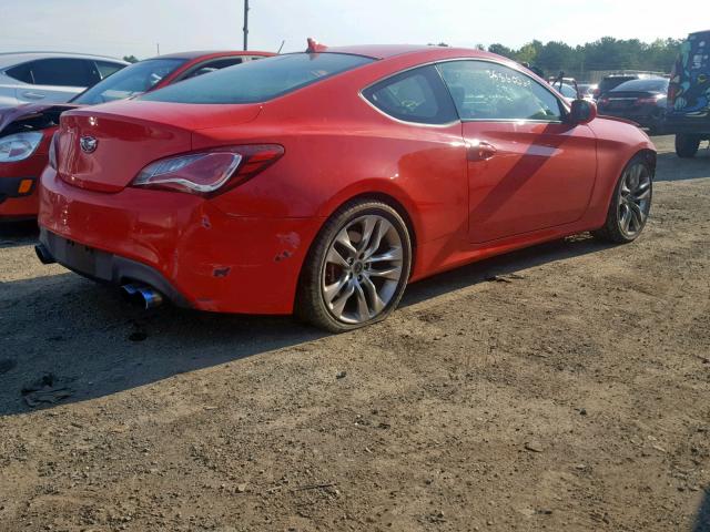 KMHHU6KJ3DU096152 - 2013 HYUNDAI GENESIS CO RED photo 4