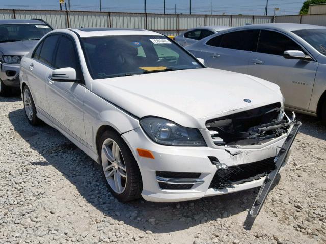 WDDGF4HB9DG131912 - 2013 MERCEDES-BENZ C 250 WHITE photo 1