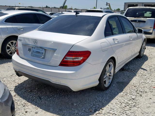 WDDGF4HB9DG131912 - 2013 MERCEDES-BENZ C 250 WHITE photo 4