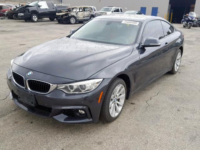 WBA3R5C51FF785347 - 2015 BMW 435 XI GRAY photo 2