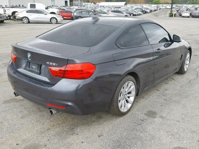 WBA3R5C51FF785347 - 2015 BMW 435 XI GRAY photo 4