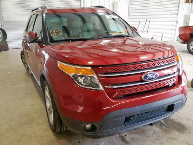 1FM5K7F83FGA26478 - 2015 FORD EXPLORER L MAROON photo 1