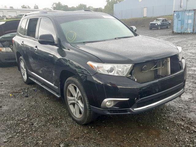 5TDDK3EH3CS097661 - 2012 TOYOTA HIGHLANDER BLACK photo 1