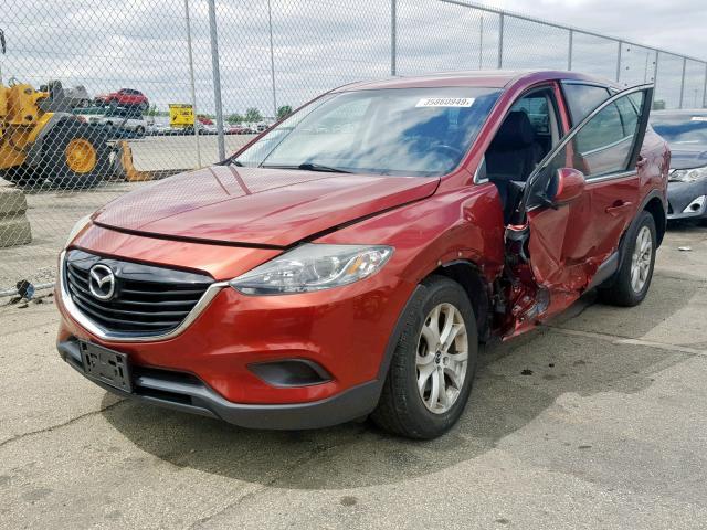 JM3TB3CA3D0411239 - 2013 MAZDA CX-9 TOURI RED photo 2