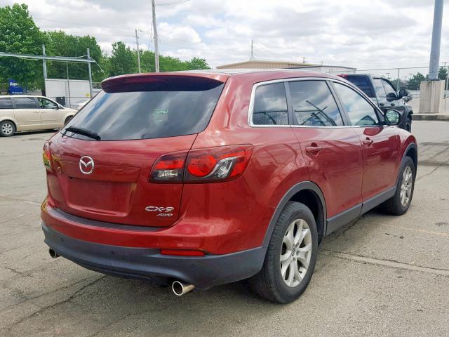 JM3TB3CA3D0411239 - 2013 MAZDA CX-9 TOURI RED photo 4