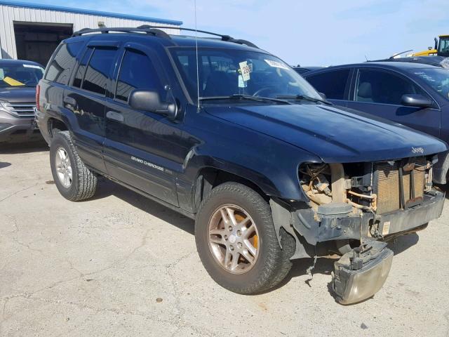 1J4GW48S54C154826 - 2004 JEEP GRAND CHER BLACK photo 1