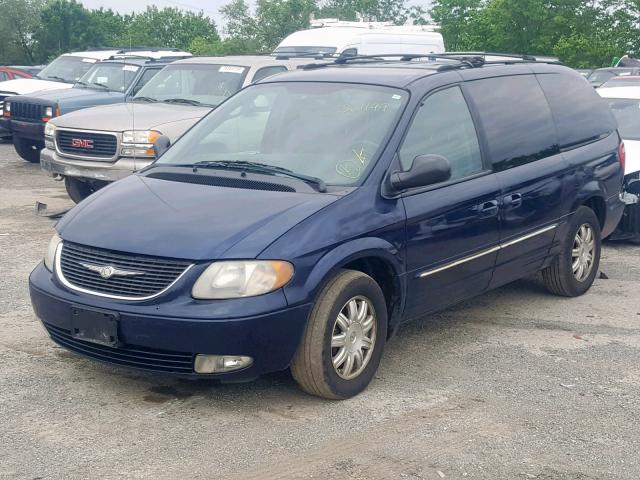 2C4GP54L94R603472 - 2004 CHRYSLER TOWN & COU BLUE photo 2