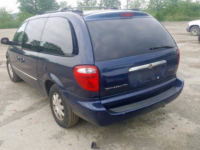 2C4GP54L94R603472 - 2004 CHRYSLER TOWN & COU BLUE photo 3