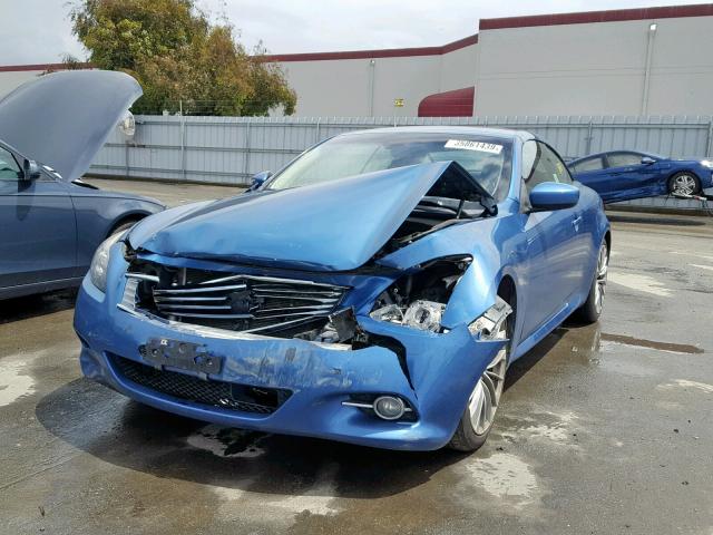 JN1CV6FE2DM230368 - 2013 INFINITI G37 SPORT BLUE photo 2