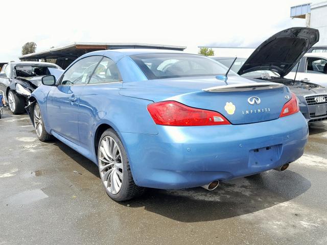 JN1CV6FE2DM230368 - 2013 INFINITI G37 SPORT BLUE photo 3