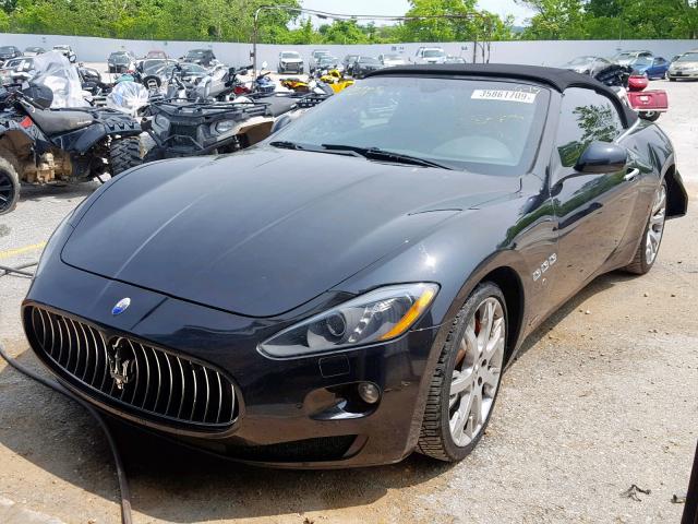 ZAM45MMA4F0132311 - 2015 MASERATI GRANTURISM BLACK photo 2