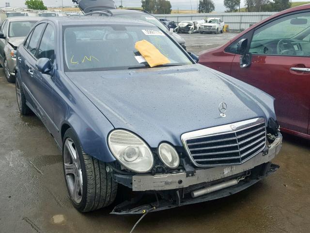 WDBUF56X77B068018 - 2007 MERCEDES-BENZ E 350 BLUE photo 1