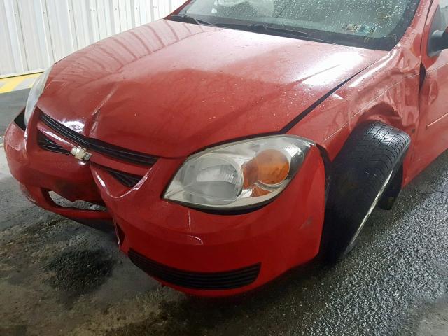 1G1AL55F977196939 - 2007 CHEVROLET COBALT LT RED photo 9