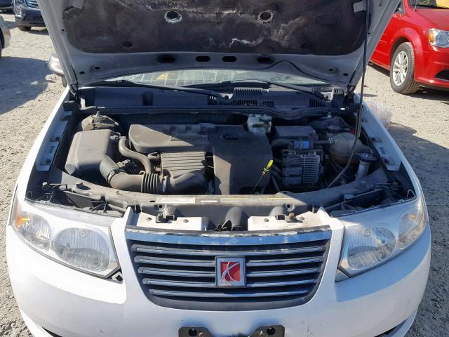 1G8AJ55FX7Z110114 - 2007 SATURN ION LEVEL WHITE photo 7