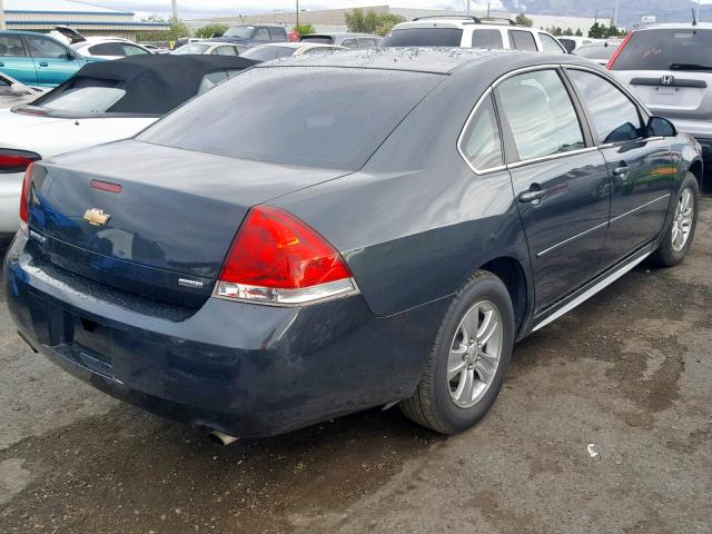 2G1WA5E36E1176434 - 2014 CHEVROLET IMPALA LIM CHARCOAL photo 4