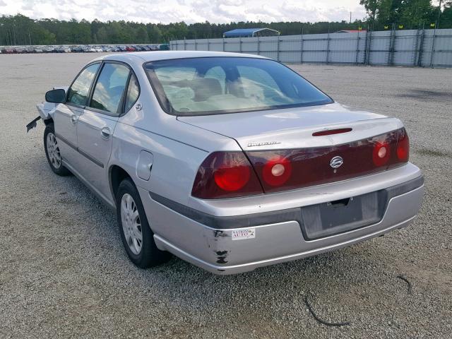 2G1WF52E549126132 - 2004 CHEVROLET IMPALA SILVER photo 3