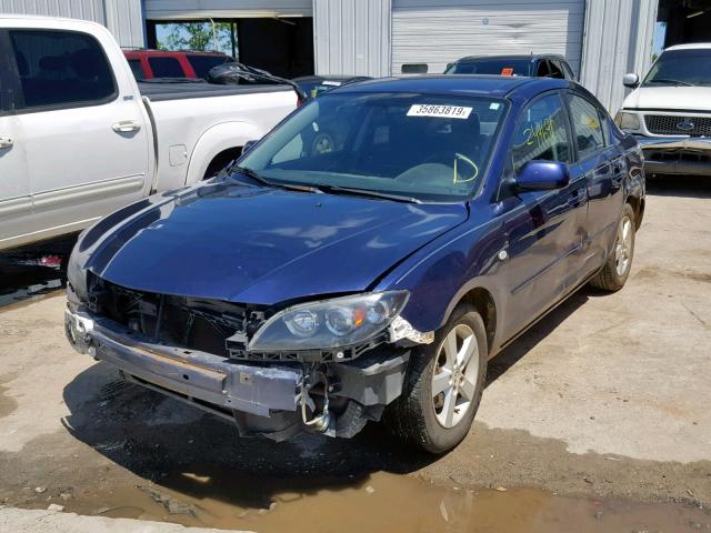 JM1BK12F851269441 - 2005 MAZDA 3 I PURPLE photo 2