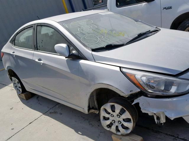 KMHCT4AE2GU133802 - 2016 HYUNDAI ACCENT SE SILVER photo 9